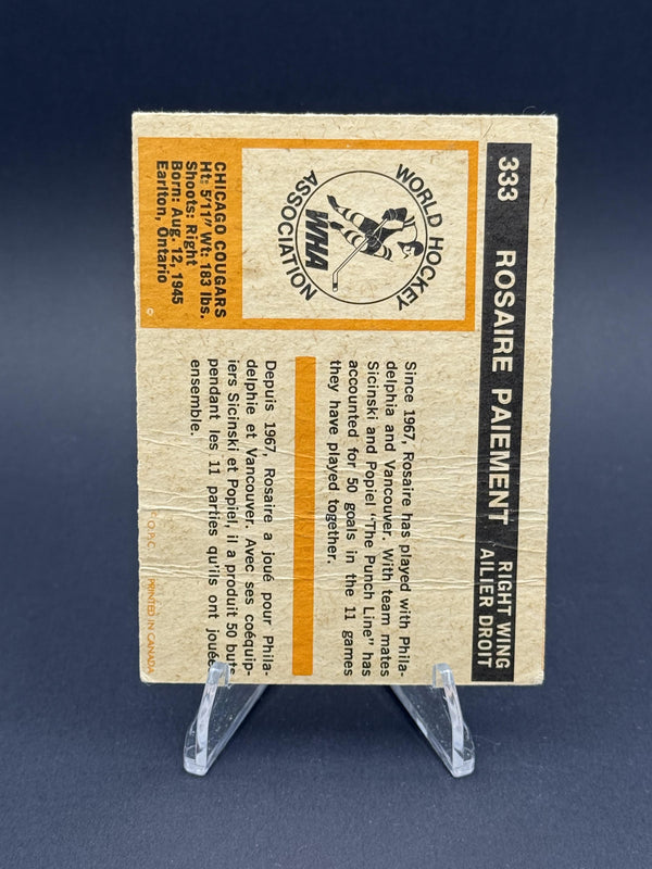 1972-73 O-Pee-Chee #333 Rosaire Paiement