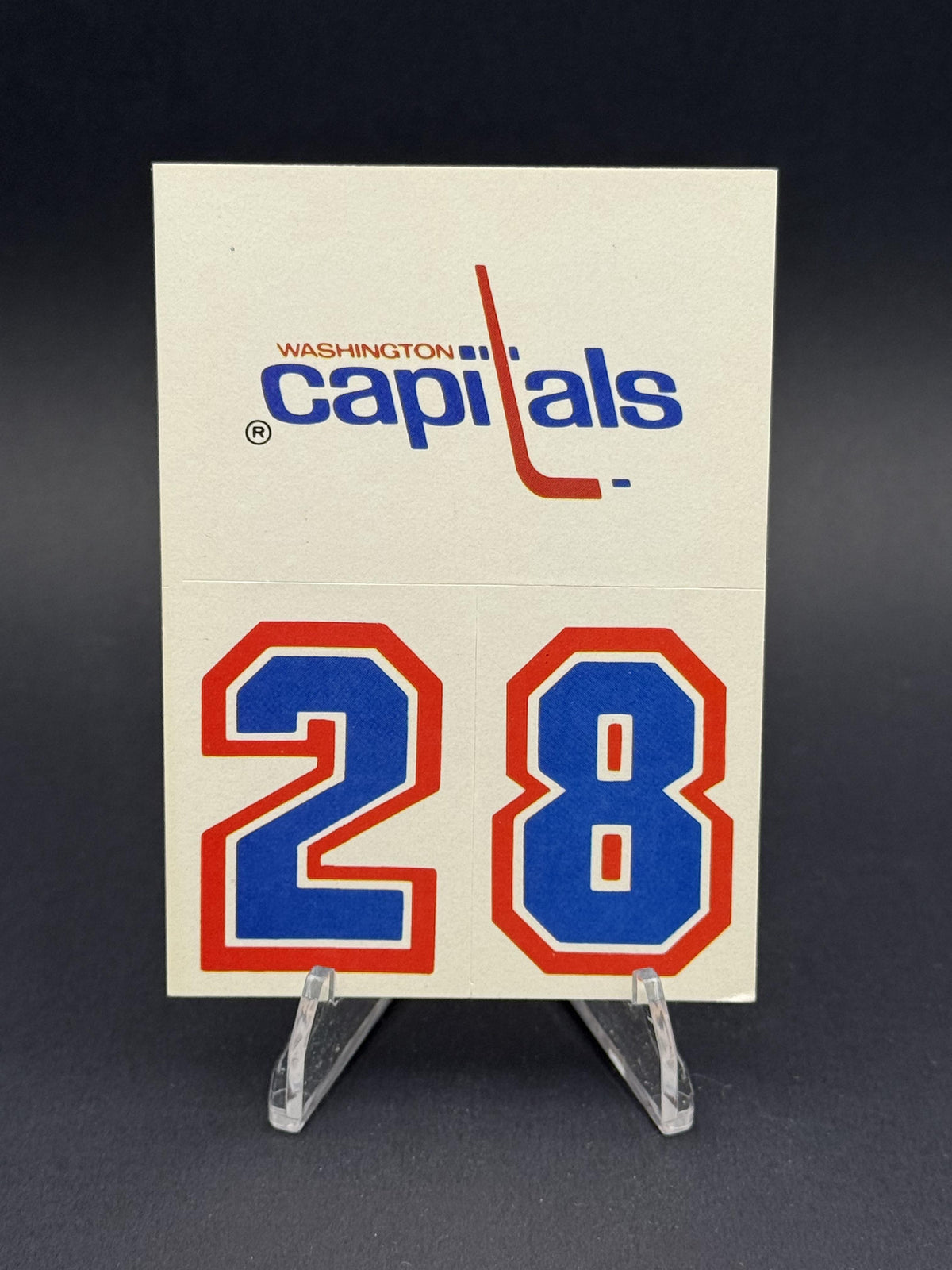 1985-86 Topps #30b Washington Capitals Stickers