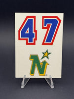 1985-86 Topps #29c Minnesota North Stars Stickers Logo bottom