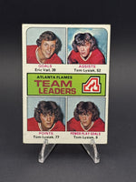 1975-76 Topps #313 Atlanta Flames Team Leaders (Vail /Lysiak) TL