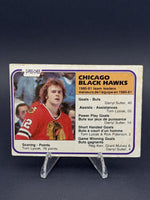 1981-82 Topps #49 Black Hawks Team Leaders (Tom Lysiak)