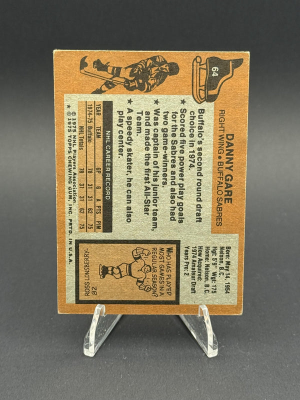 1975-76 Topps #64 Danny Gare (RC)