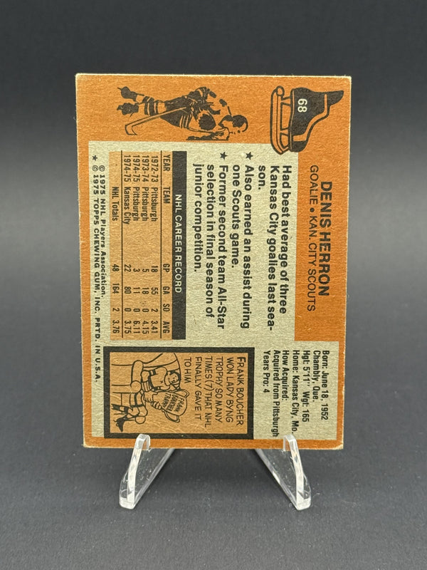 1975-76 Topps #68 Denis Herron