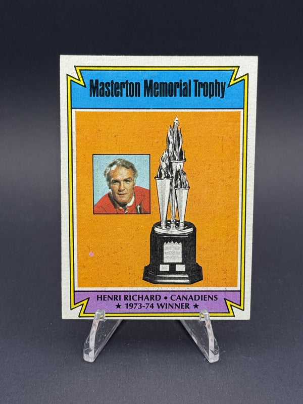 1974-75 Topps #243 Masterton Memorial Trophy