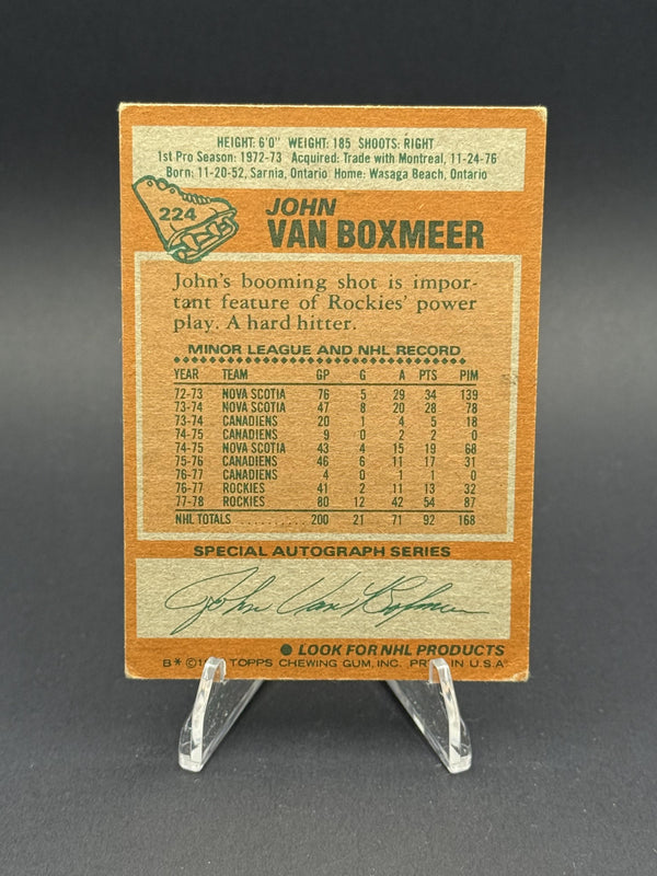 1978-79 Topps #224 John Van Boxmeer