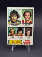 1977-78 Topps #7 1976-77 NHL Leaders Game Winning Goals