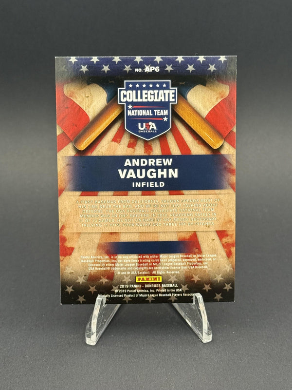 2019 Donruss #AP6 Andrew Vaughn American Pride Diamond