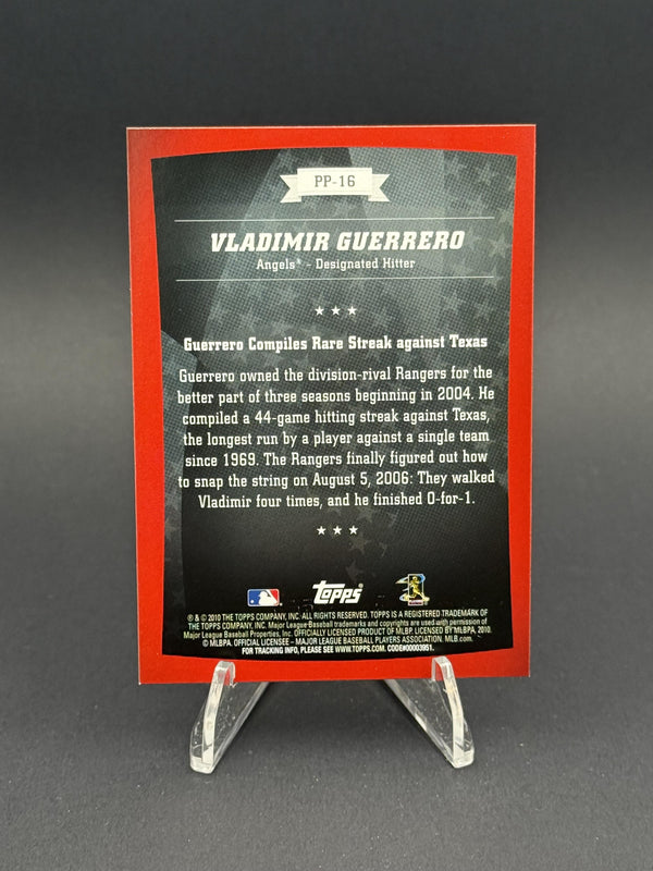 2010 Topps #PP-16 Vladimir Guerrero Peak Performance