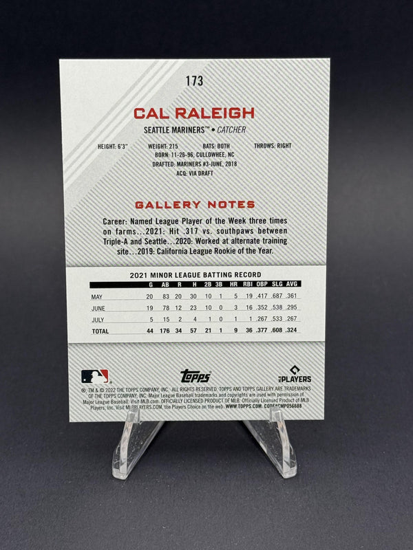 2022 Topps Gallery #173 Cal Raleigh (RC)
