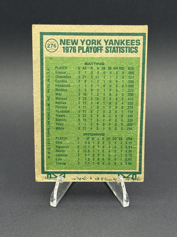 1977 Topps #276 1976 A.L. Championship ALCS