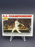 1977 Topps #276 1976 A.L. Championship ALCS