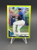 2019 Donruss Optic #69 Josh James Lime Green
