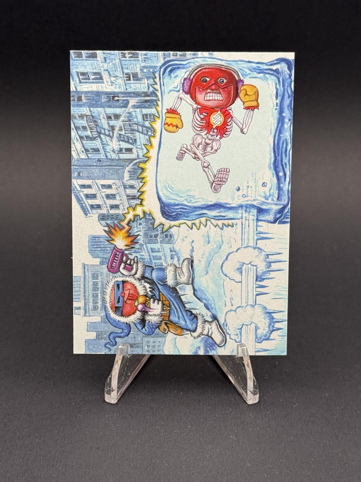 2014 Topps Garbage Pail Kids Battles Series 2 #1 Quick Lee vs. Calvin Cold