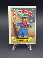 1987 Topps Garbage Pail Kids Series 9 #347b Mike Dike