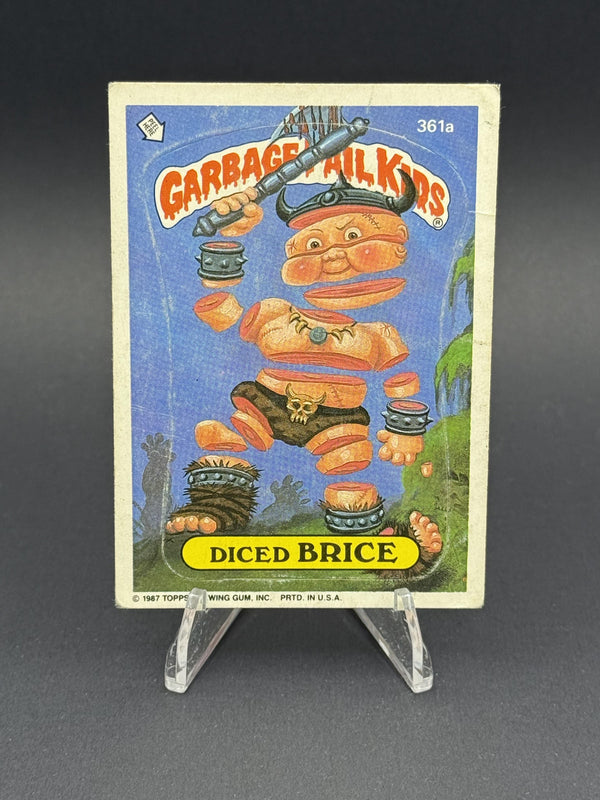 1987 Topps Garbage Pail Kids Series 9 #361a Diced Brice