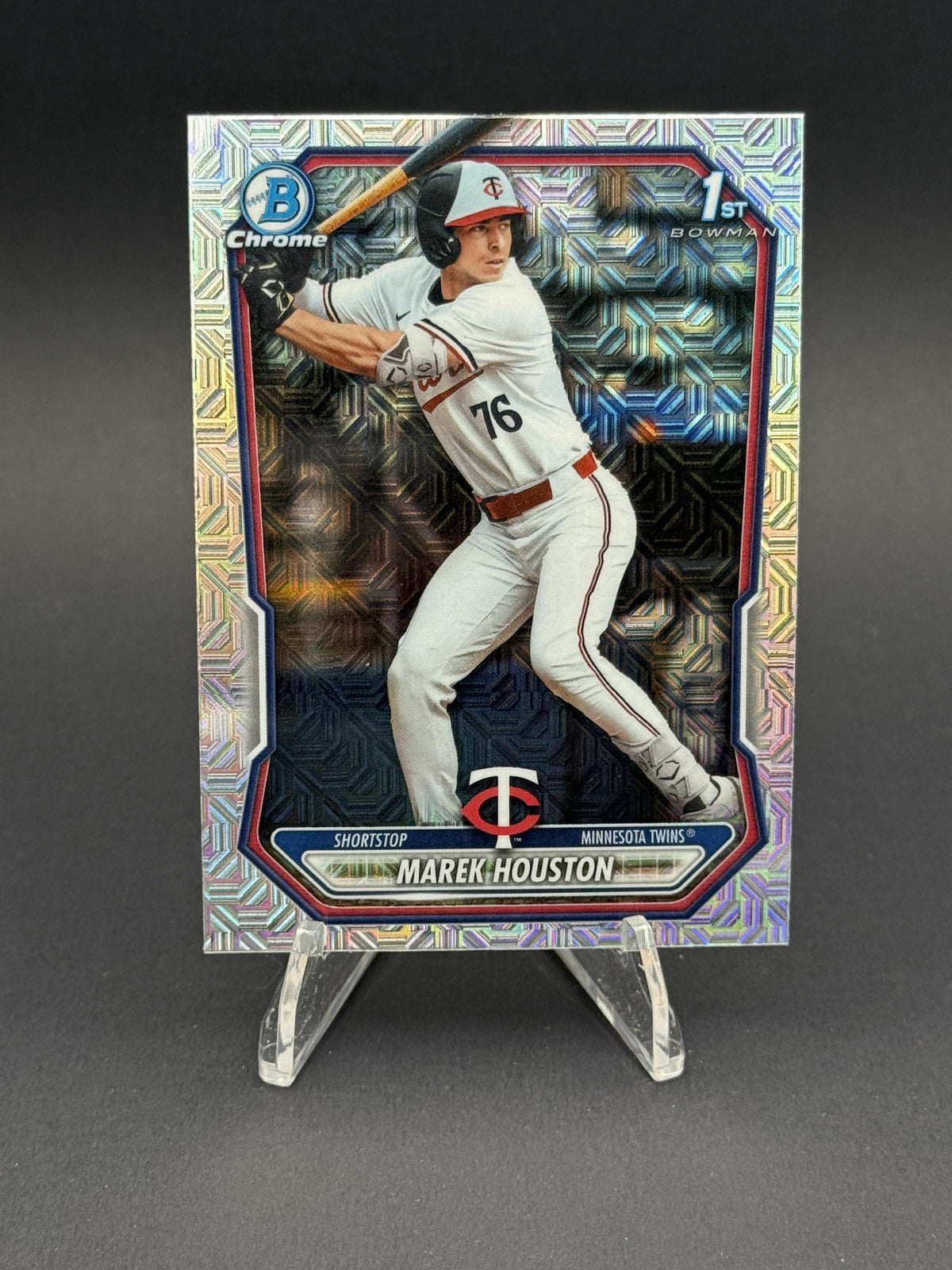2026 BowmanChrome 1st #BCP-16 Marek Houston Prospects Mojo Refractor