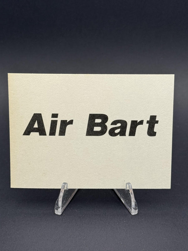 1990 Bart Knows Orange AIR BART (unlicensed) #NNO Bart Simpson