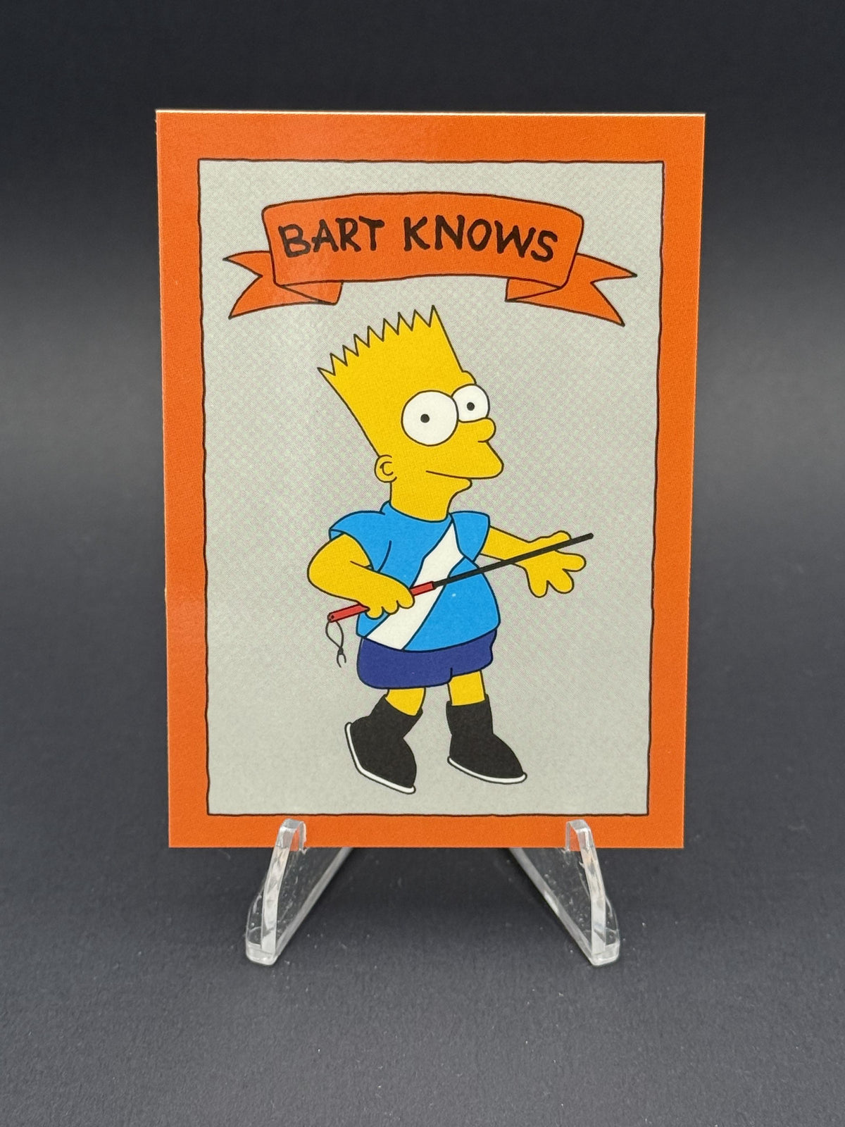 1990 Bart Knows Orange (unlicensed) #NNO Bart Simpson