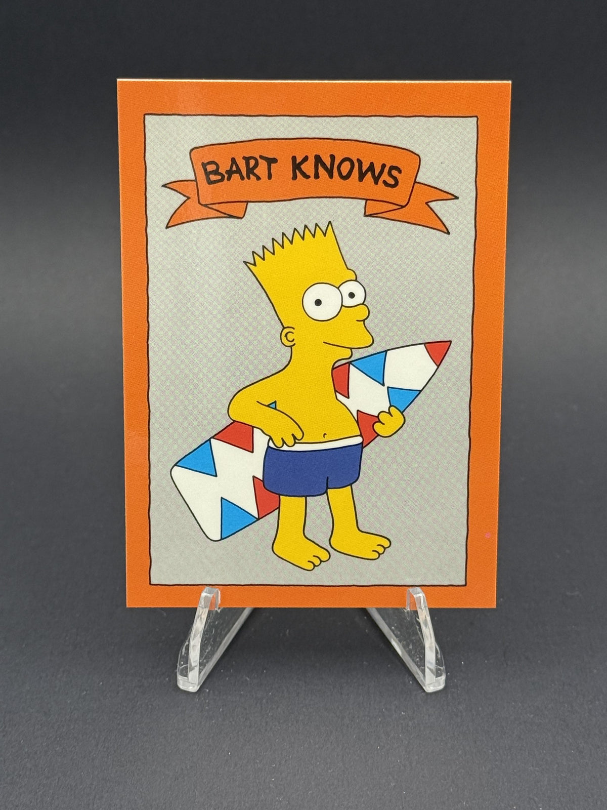 1990 Bart Knows Orange (unlicensed) #NNO Bart Simpson