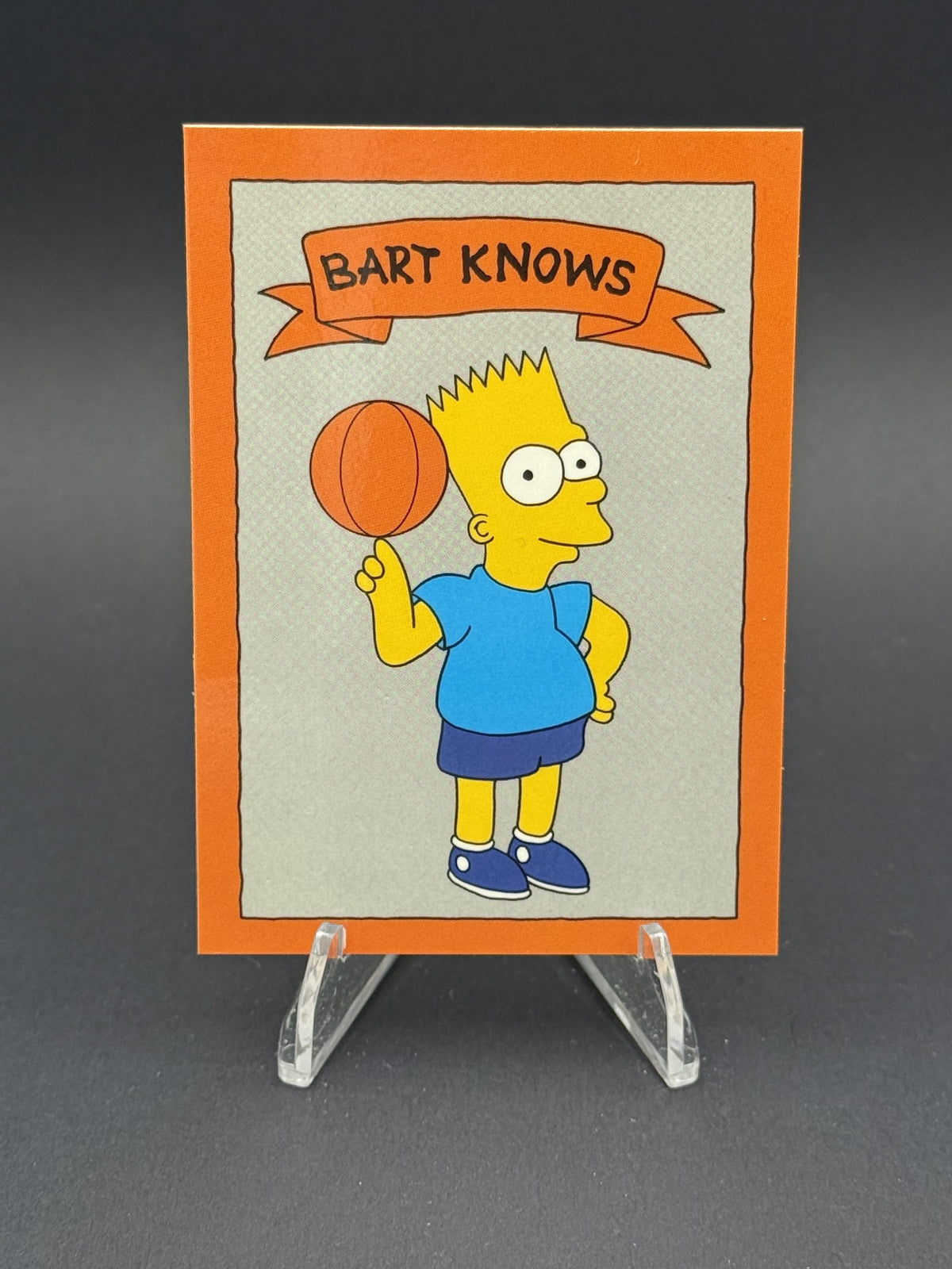 1990 Bart Knows Orange Basketball (unlicensed) #NNO Bart Simpson