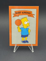 1990 Bart Knows Orange Basketball (unlicensed) #NNO Bart Simpson