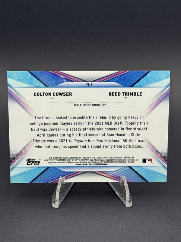 2021 Bowman Draft #FF-5 Colton Cowser / Reed Trimble Franchise Futures