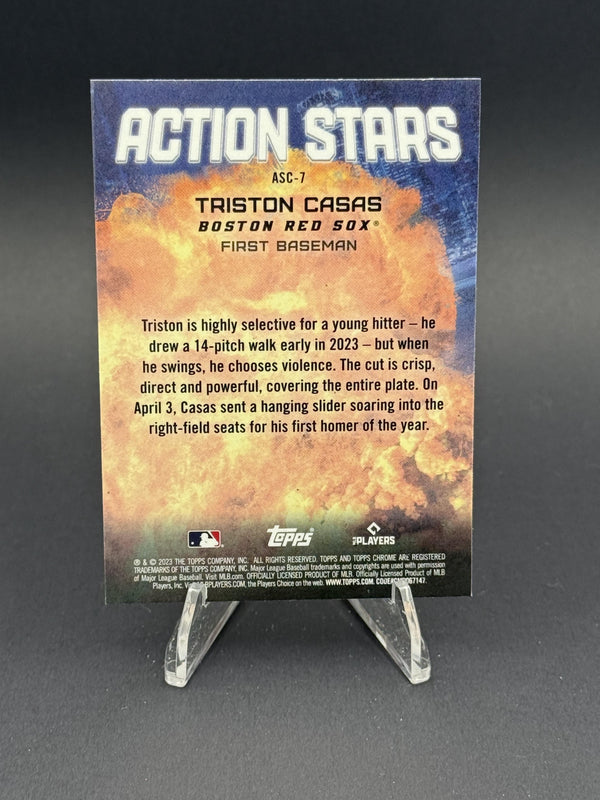 2023 Topps Chrome Update #ASC-7 Triston Casas Action Stars