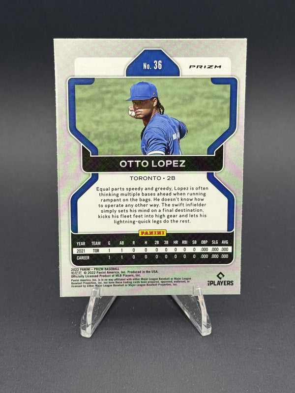 2022 Panini Prizm #36 Otto Lopez Silver Prizm (RC)
