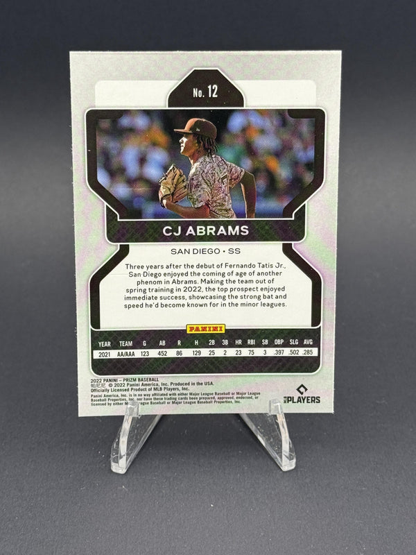 2022 Panini Prizm #12 CJ Abrams Blue Prizm (RC)