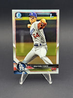 2018 Bowman 1st Draft #BDC-82 Braydon Fisher Chrome Refractors
