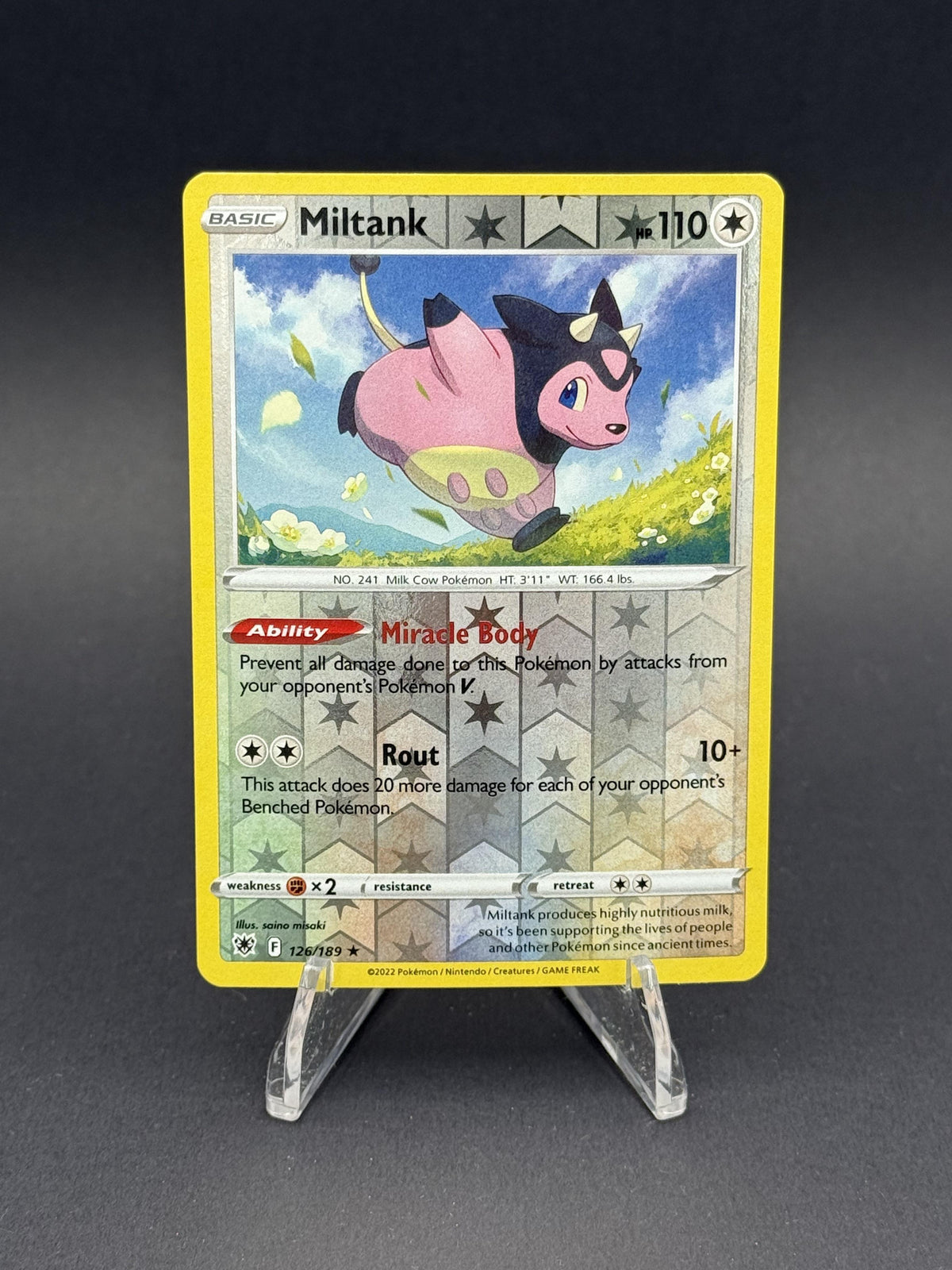 SWSH10: Astral Radiance #126/189 Miltank Reverse Holo
