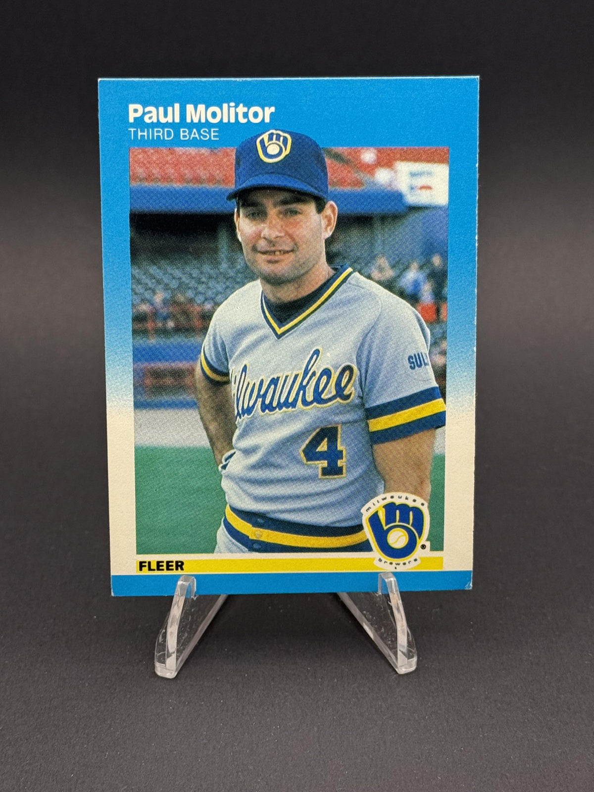 1987 Fleer #350 Paul Molitor