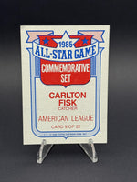 1986 Topps #9b Carlton Fisk Glossy All-Stars