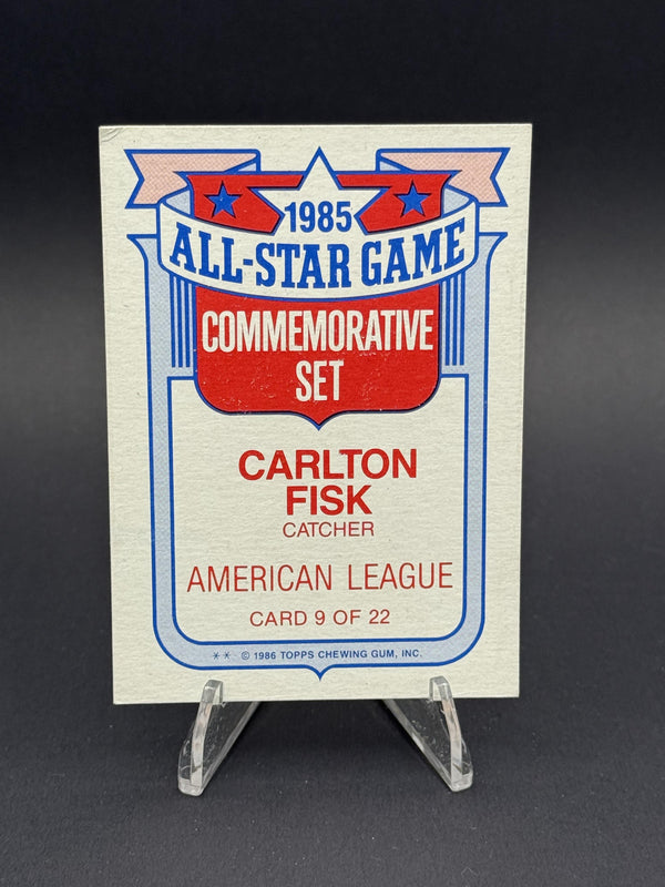 1986 Topps #9b Carlton Fisk Glossy All-Stars