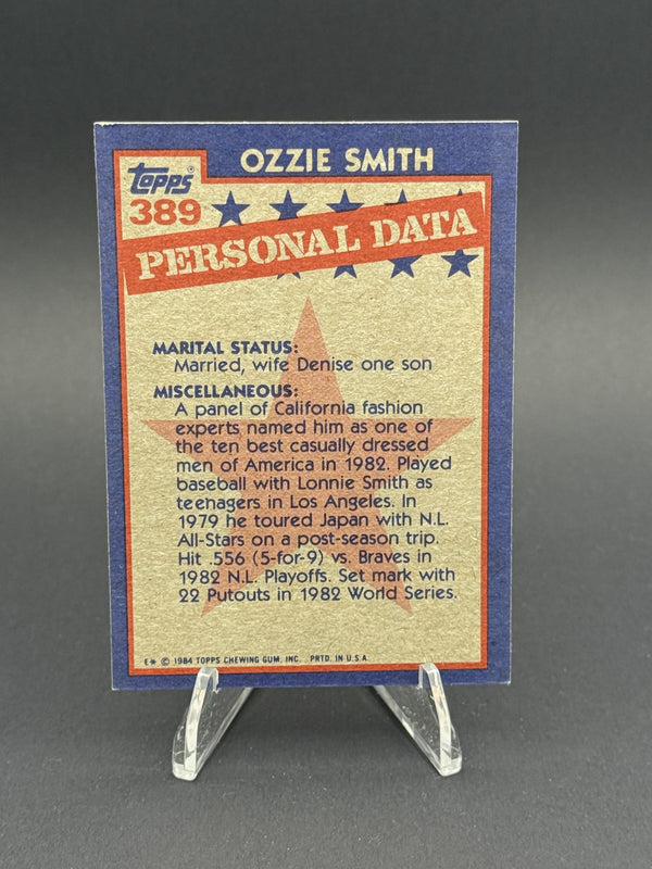 1984 Topps #389 Ozzie Smith