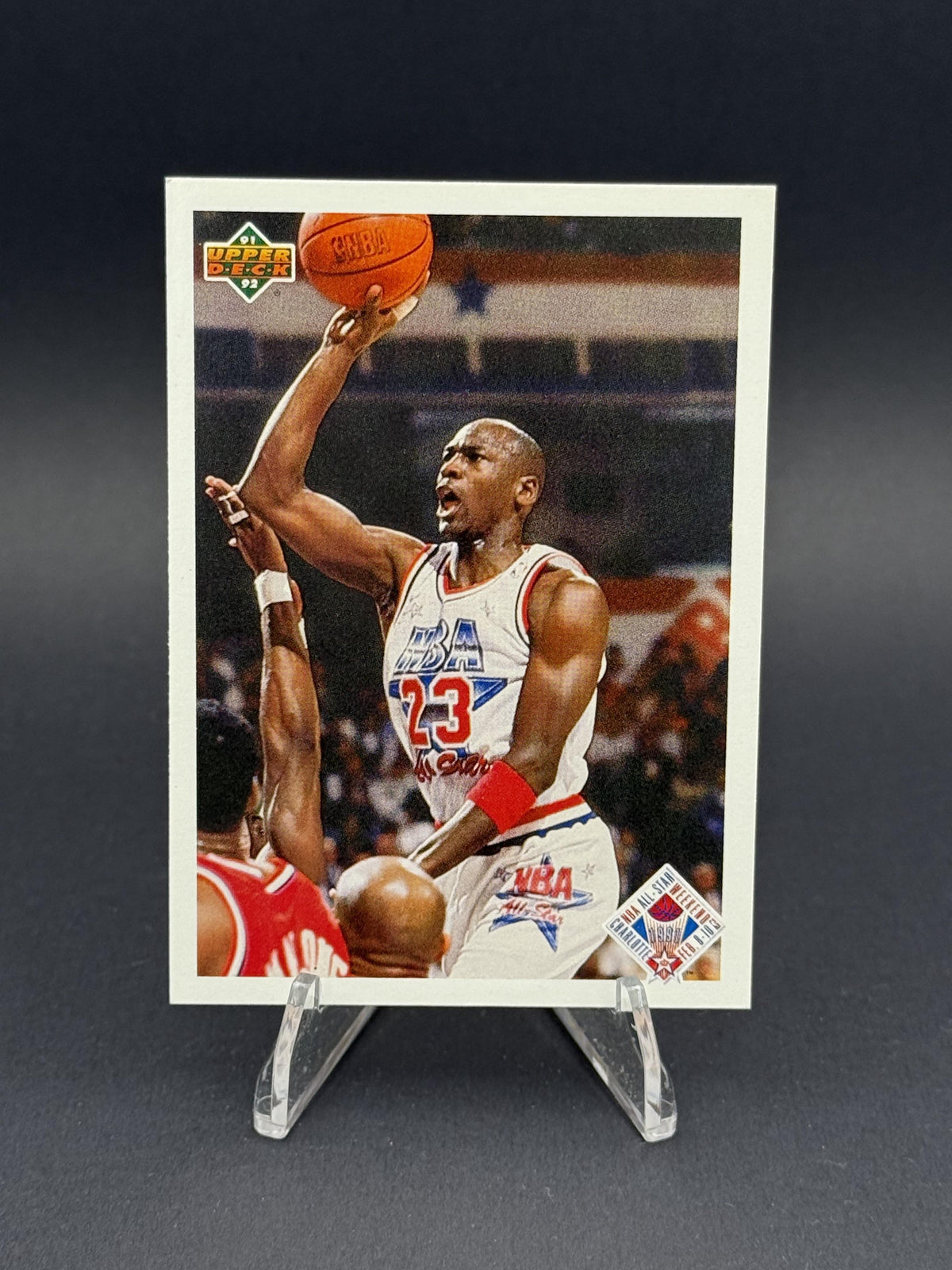 1991-92 Upper Deck #48b All-Star Checklist (Michael Jordan)