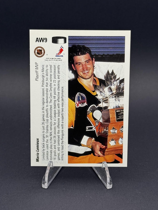 1991-92 Upper Deck #AW9 Mario Lemieux Award Winner Holograms