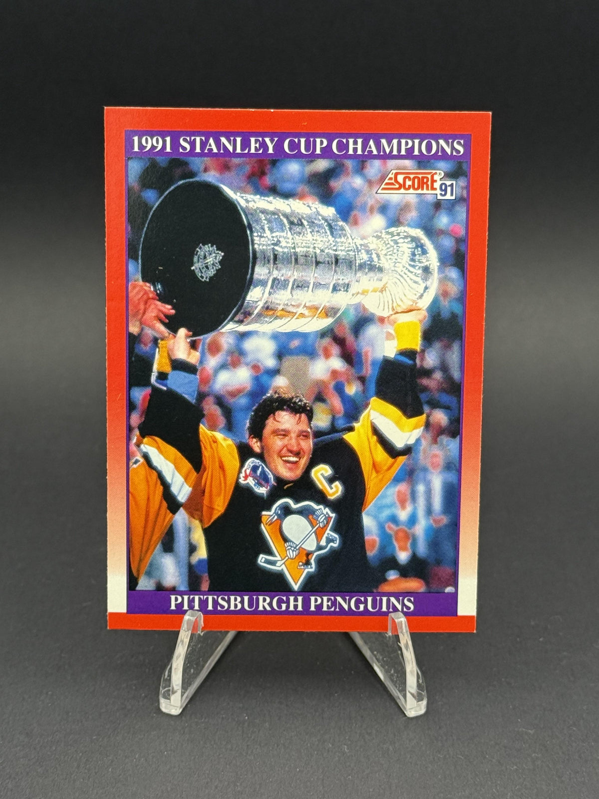 1991-92 Score Canadian English #315 1991 Stanley Cup Champions