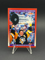 1991-92 Score Canadian English #315 1991 Stanley Cup Champions