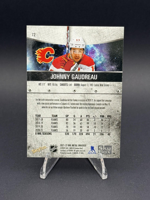 2021-22 SkyBox Metal Universe #72 Johnny Gaudreau