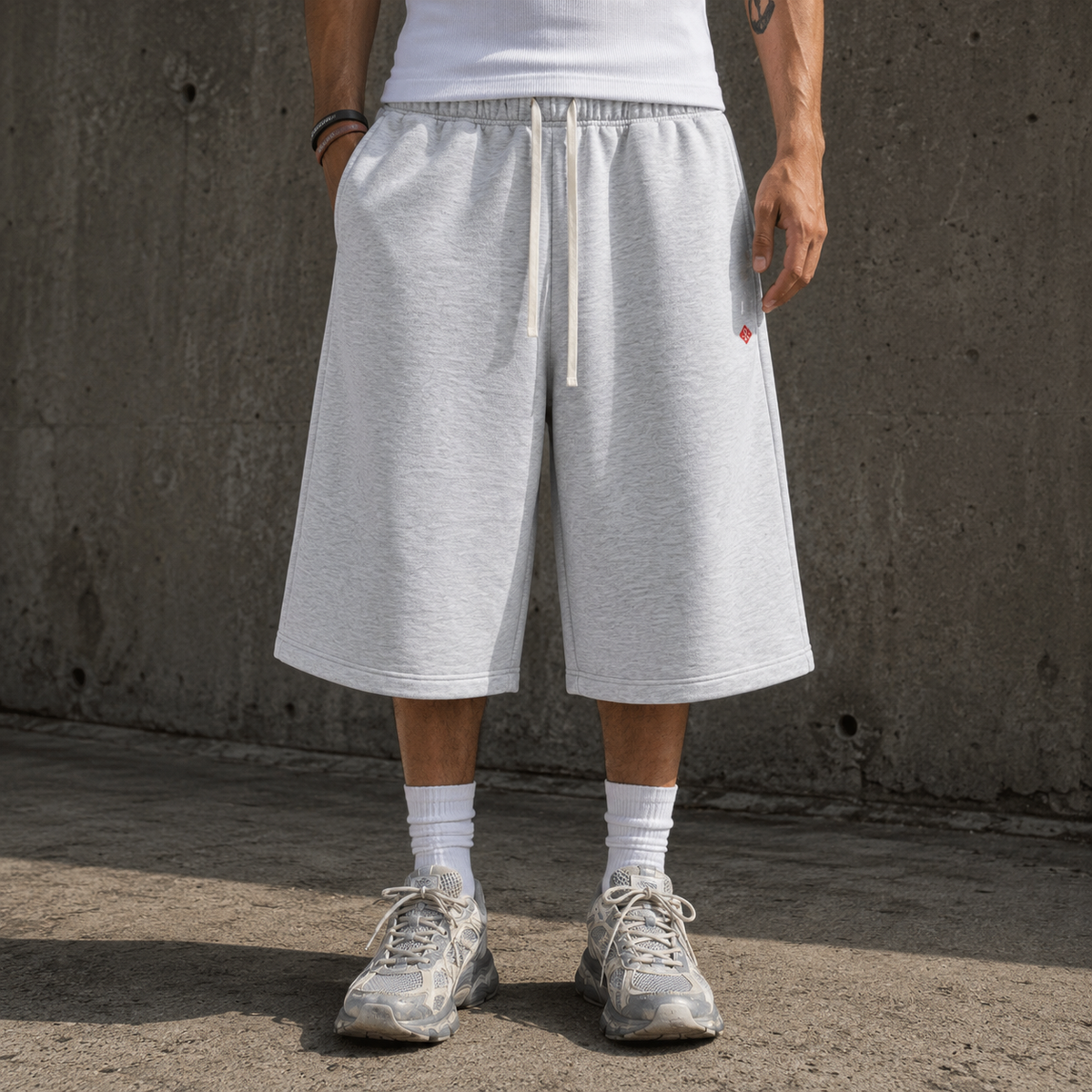 Uber Relaxed Three-quarter Sweats