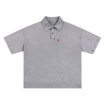 Slab'dUSA | Heavyweight Snow-Washed Polo